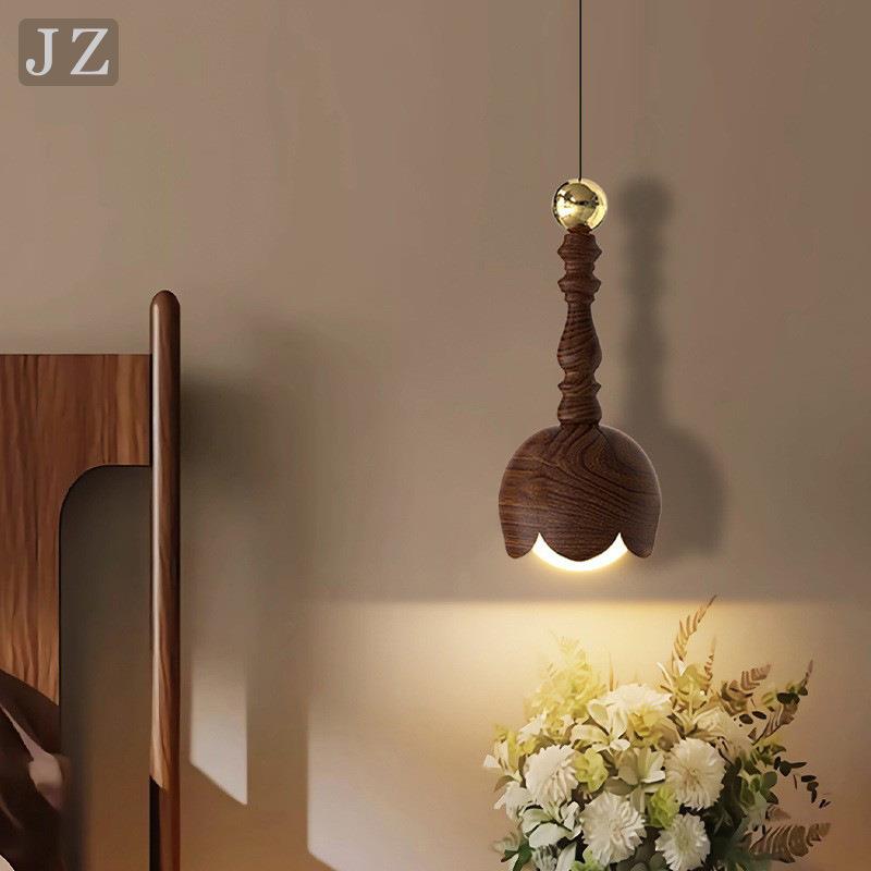 法式中古风简约卧室床头吊灯家用护眼氛围灯书房餐厅吊灯中山灯具