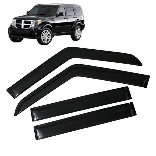 适用道奇DODGE NITRO 2007-2011晴雨挡侧窗导流板雨眉加厚注塑