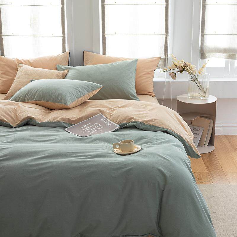 纯棉双拼素色四件套40s全棉三件套1.8米床单双人被套床笠款四季款,鲜花速递/花卉仿真/绿植园艺,割草机/草坪机,淘宝优惠券,粉丝福利购,淘宝优惠卷