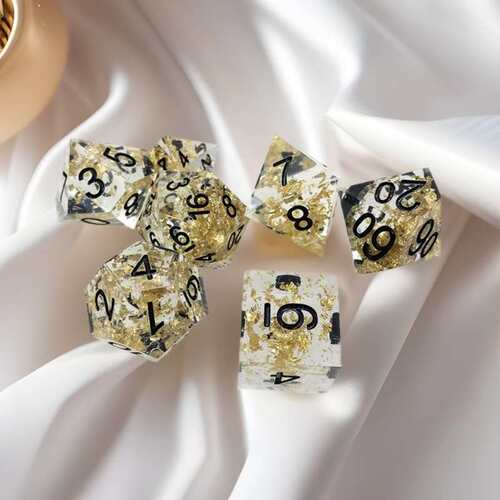 树脂COC跑团骰子 DND dice 精密尖角多面体色子TRPG龙与地下城