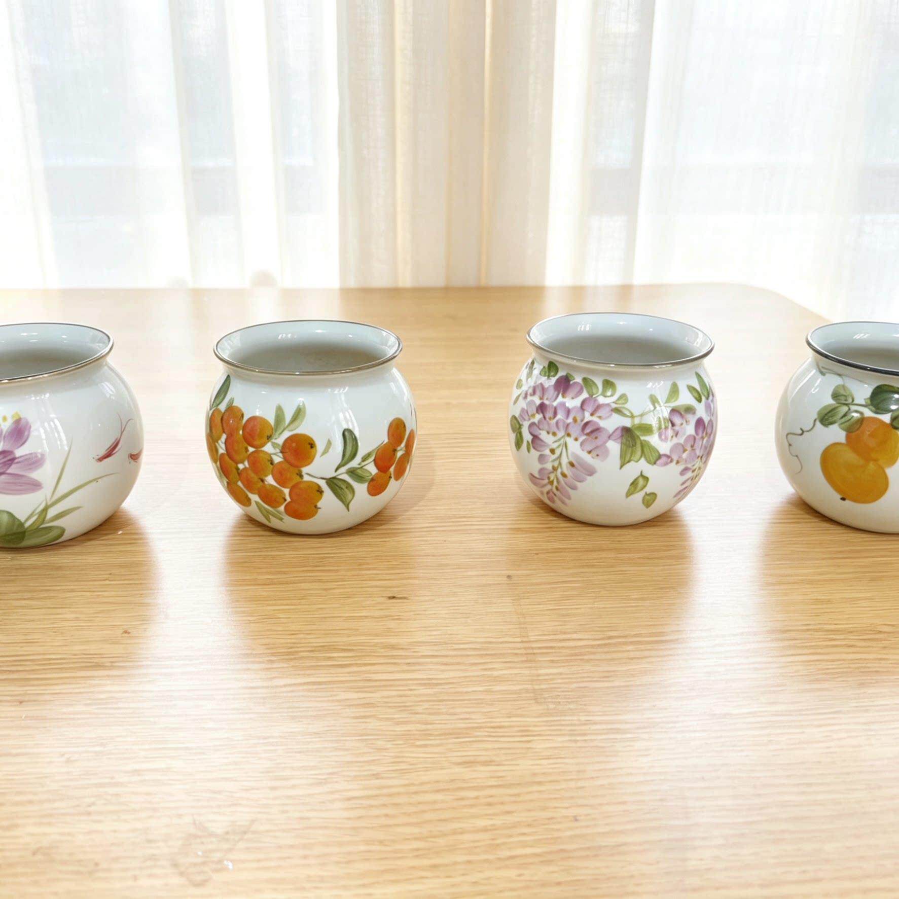 景德镇手绘花卉陶瓷小花瓶摆件客厅插画轻奢高级感花器陶罐水培