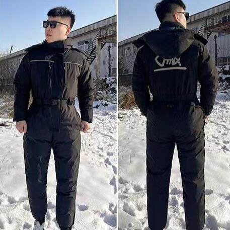 2025新款连体服冰钓棉服,骑行棉服,钓鱼服冷库棉服防寒服防水加厚