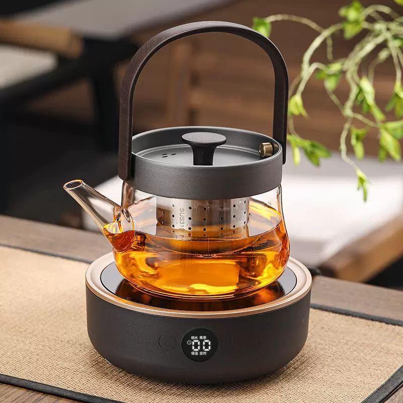 智蔚煮茶壶保温一体家用玻璃煮茶壶静音小型恒温煮茶器厂家