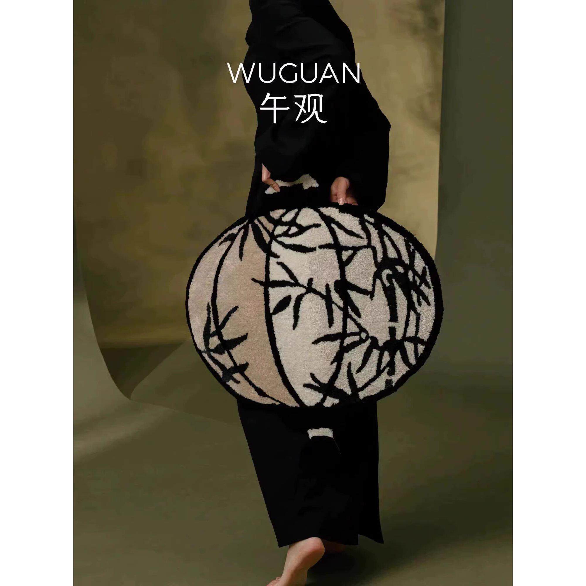 武官竹镜测试室宋代美学客厅卧室新中式高端背景墙挂画装饰地毯