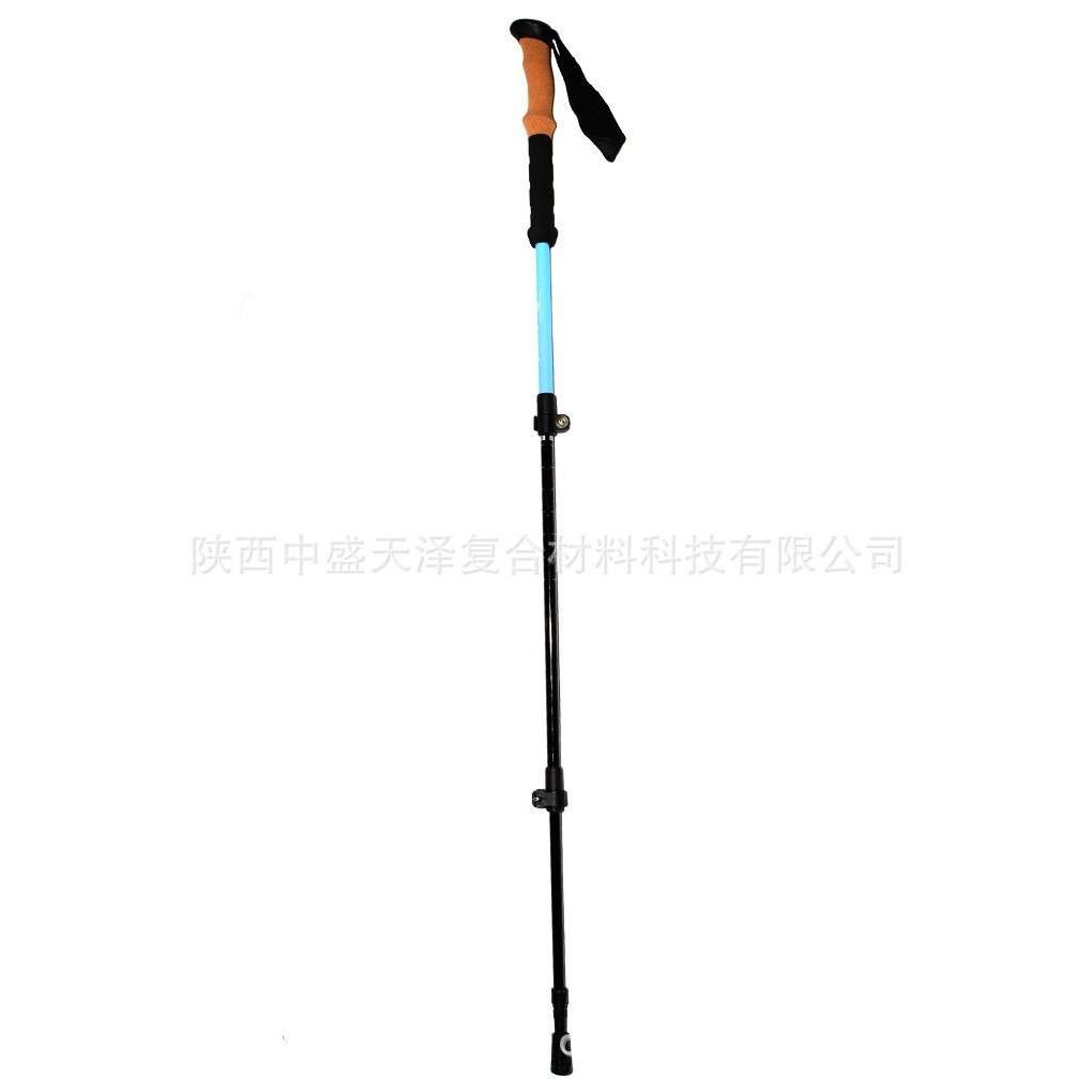 厂家现货直发OKHEALING轻量高强度碳纤维登山杖伸缩款长度可调
