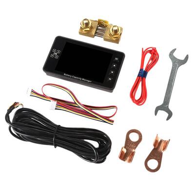 VA9910电池库仑计3.5寸彩屏液晶数显多功能房车叉车电池电量表