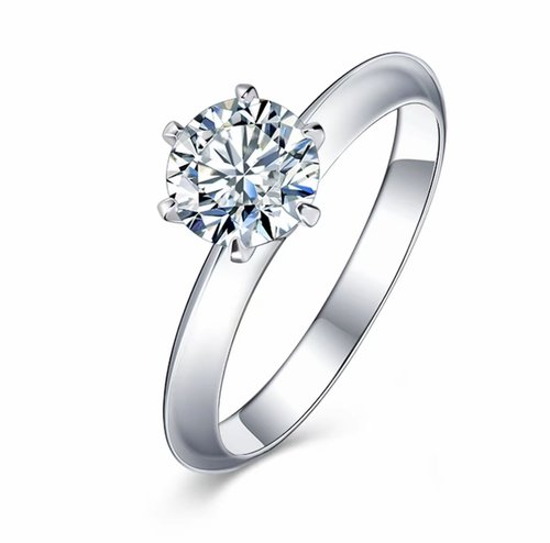 培育钻石六爪钻戒培育钻戒一克拉