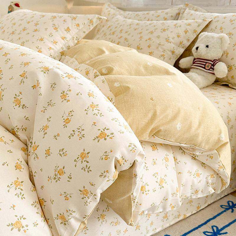 全棉床上四件套2024新款纯棉小清新被套罩床单床品三件套床笠,电子元器件市场,其它元器件,淘宝优惠券,粉丝福利购,淘宝优惠卷