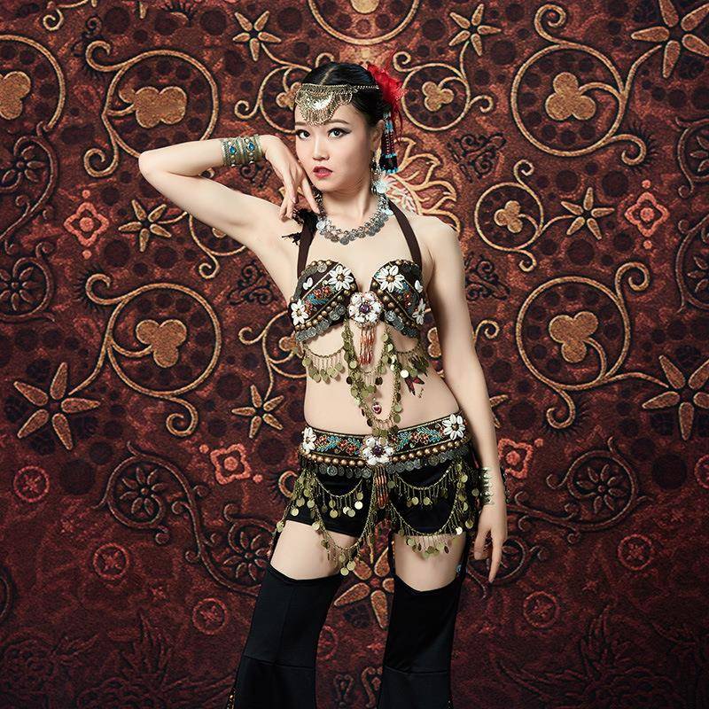 摄影异域风情部落公主演出服套装肚皮舞印第安部落风公主表演套装