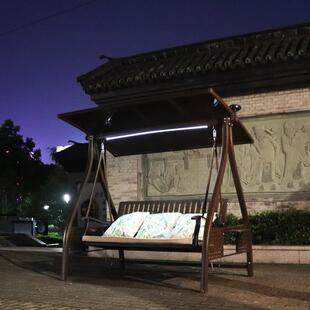 秋千户外庭院花园荡秋千吊椅铝合金摇椅室外秋千椅防雨吊床家用