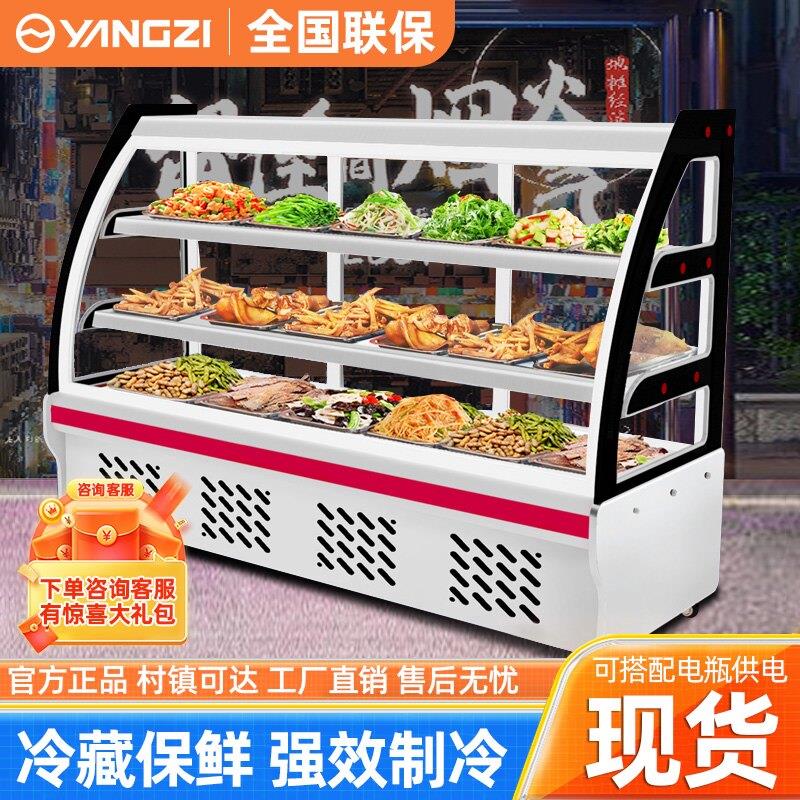 扬子凉菜柜展示柜冷藏保鲜柜商用小型点菜柜串串烧烤鸭脖熟食卤菜