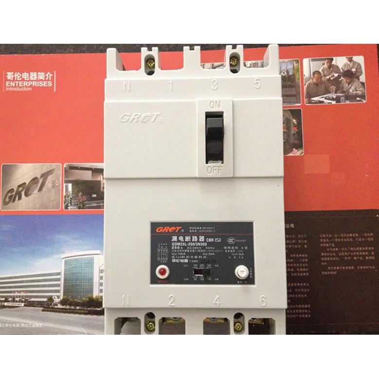 哥伦三相四线漏电断路器GDM25L一250