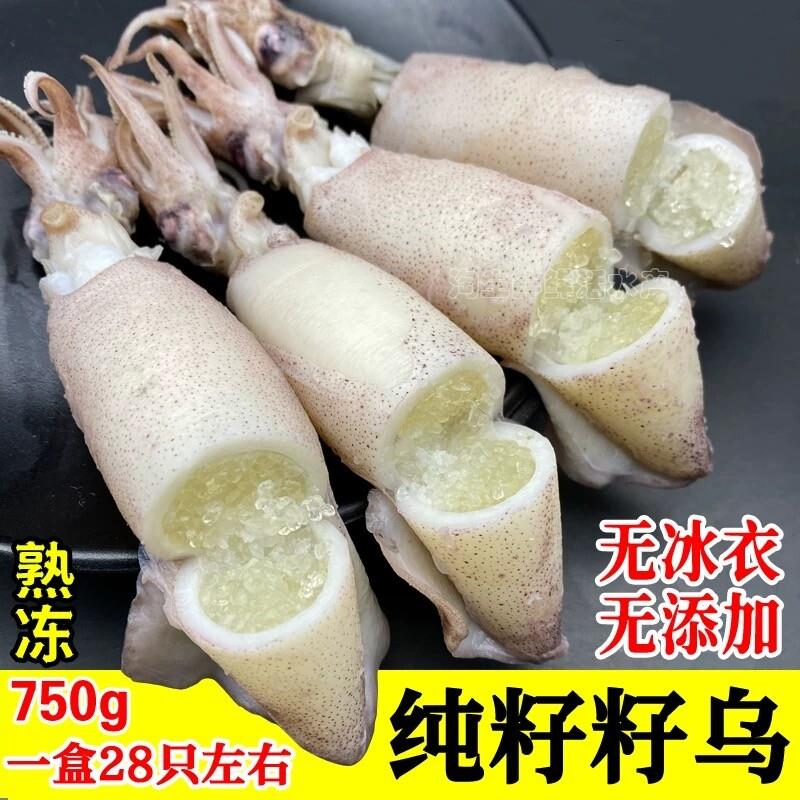 江苏连云港发货带籽海兔笔管鱼卵乌冷冻海鲜水产熟冻海兔28祇左右