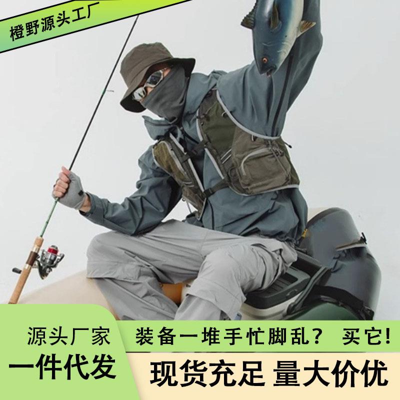 户外运动工装马甲夏季男女多功能大口袋机能跑步背心坎肩机能风