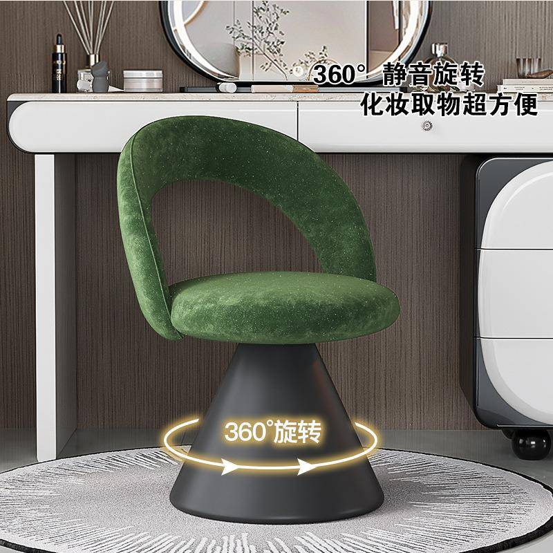 中古风化妆凳意式可旋转椅梳妆凳子女生卧室化妆椅宿舍梳妆台椅子