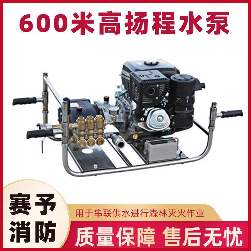 四冲程双缸风冷发动机600m扬程串联供水泵150L/min大流量供水泵