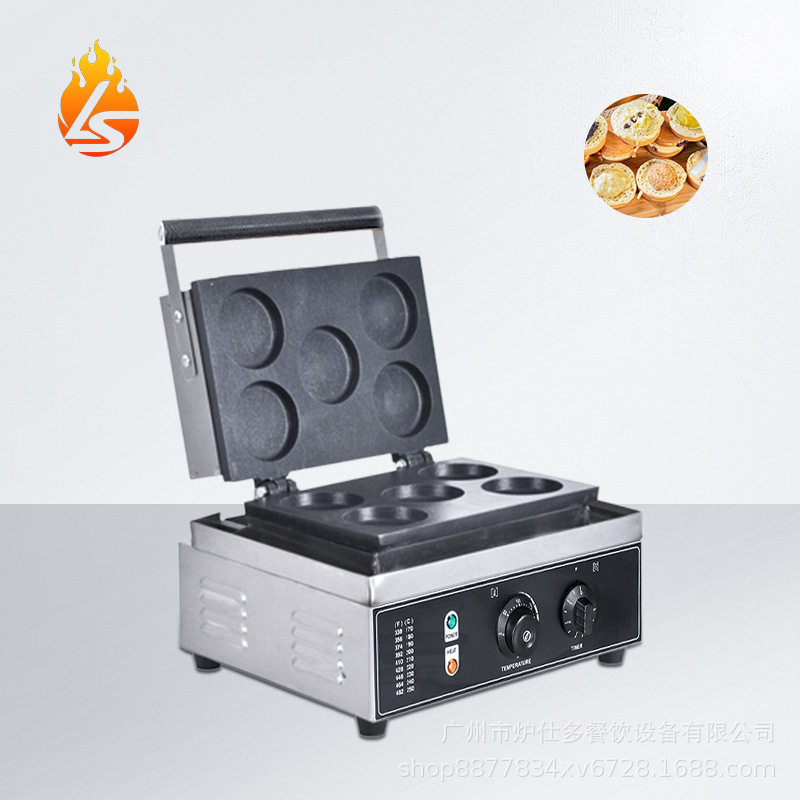 电热五孔红豆饼机夹心六孔红豆饼台湾圆圆饼机商用十二孔车轮饼机