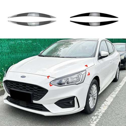 适用福特福克斯 Focus MK4 2019-2021 前大灯灯眉车贴外饰改装