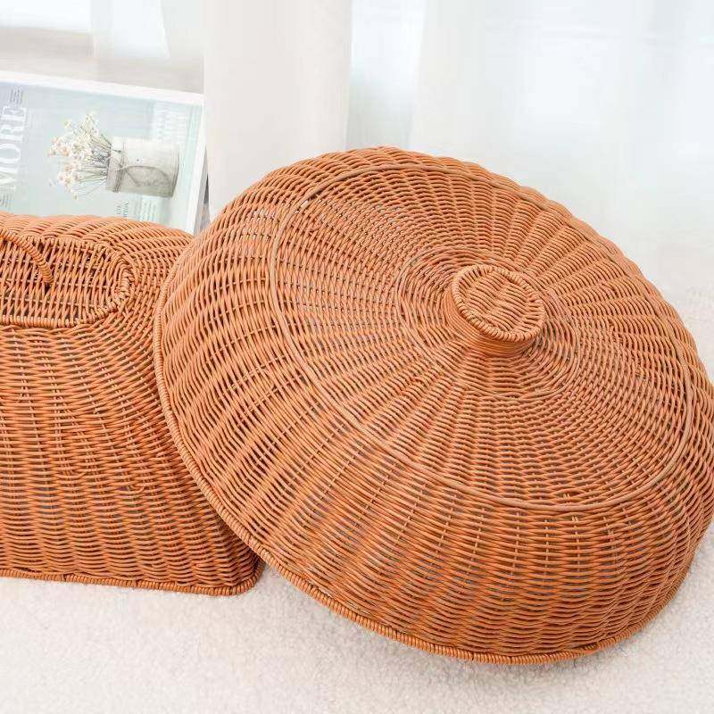 藤编防尘餐桌饭菜罩子方形食物罩子防苍蝇罩酒店点心盘带盖早餐罩,3C数码配件,其它配件,淘宝优惠券,粉丝福利购,淘宝优惠卷