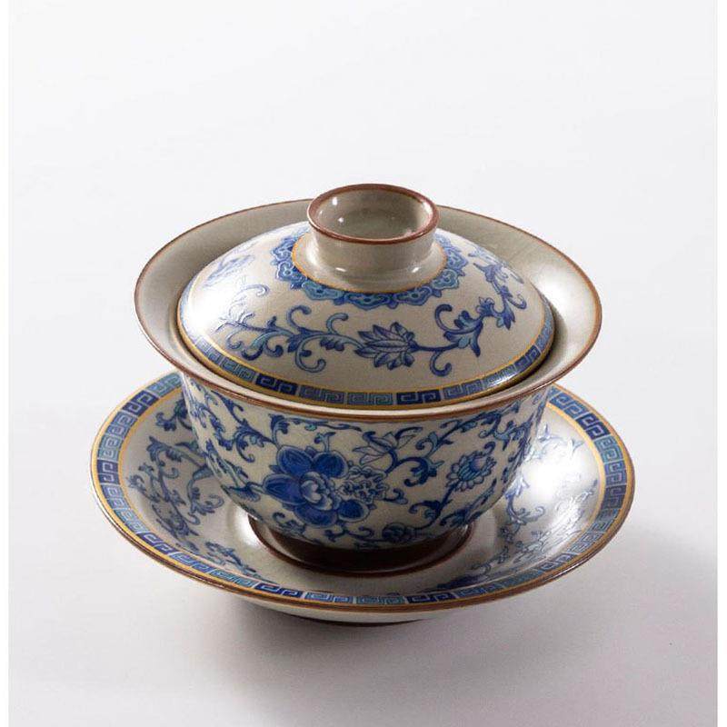 青花瓷汝窑悬停盖碗茶杯陶瓷三才泡茶青花缠枝莲茶具茶盏单个茶碗,鲜花速递/花卉仿真/绿植园艺,割草机/草坪机,淘宝优惠券,粉丝福利购,淘宝优惠卷