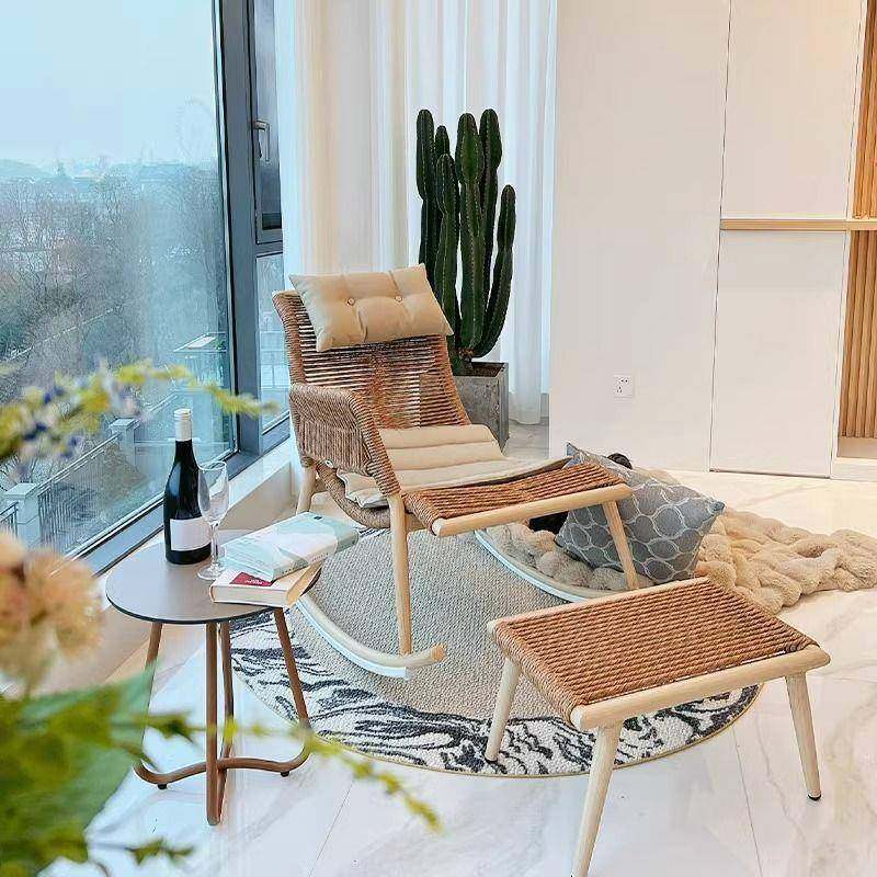 户外摇椅休闲躺椅家用懒人庭院摇摇藤椅藤编椅子阳台逍遥成人摇椅