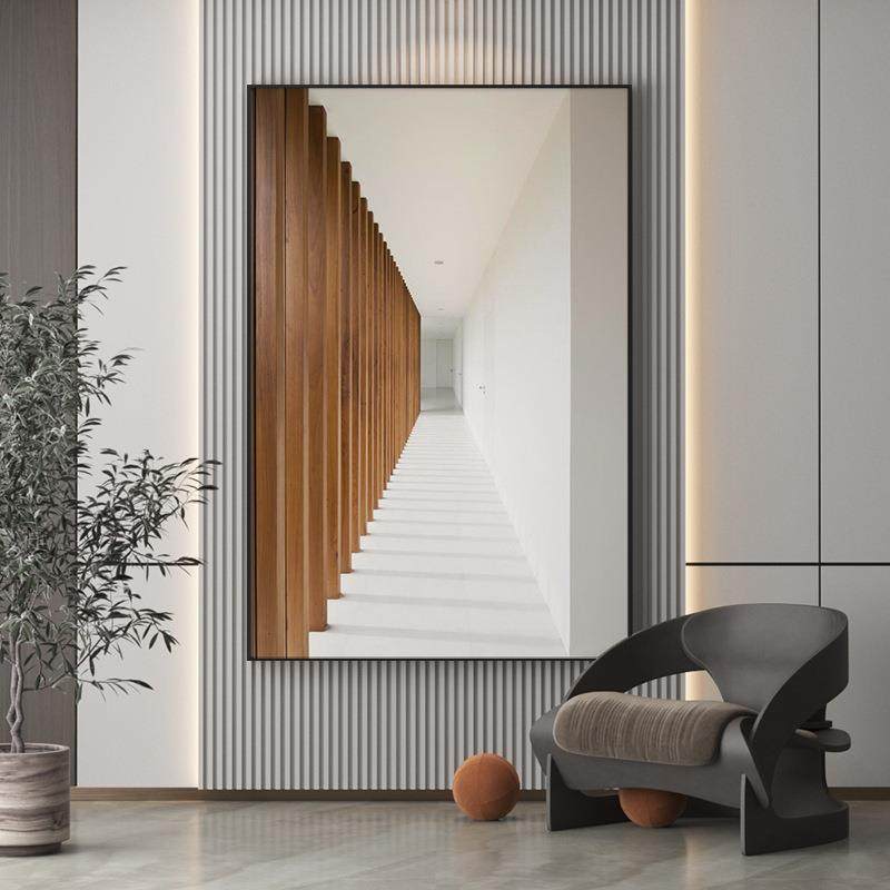 木域 现代抽象几何空间客厅落地装饰画过道玄关挂画沙发背景壁画