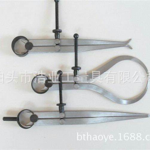 34568寸套装弹簧卡规 3件套弹簧内外卡划规 组套间距规 分规圆规