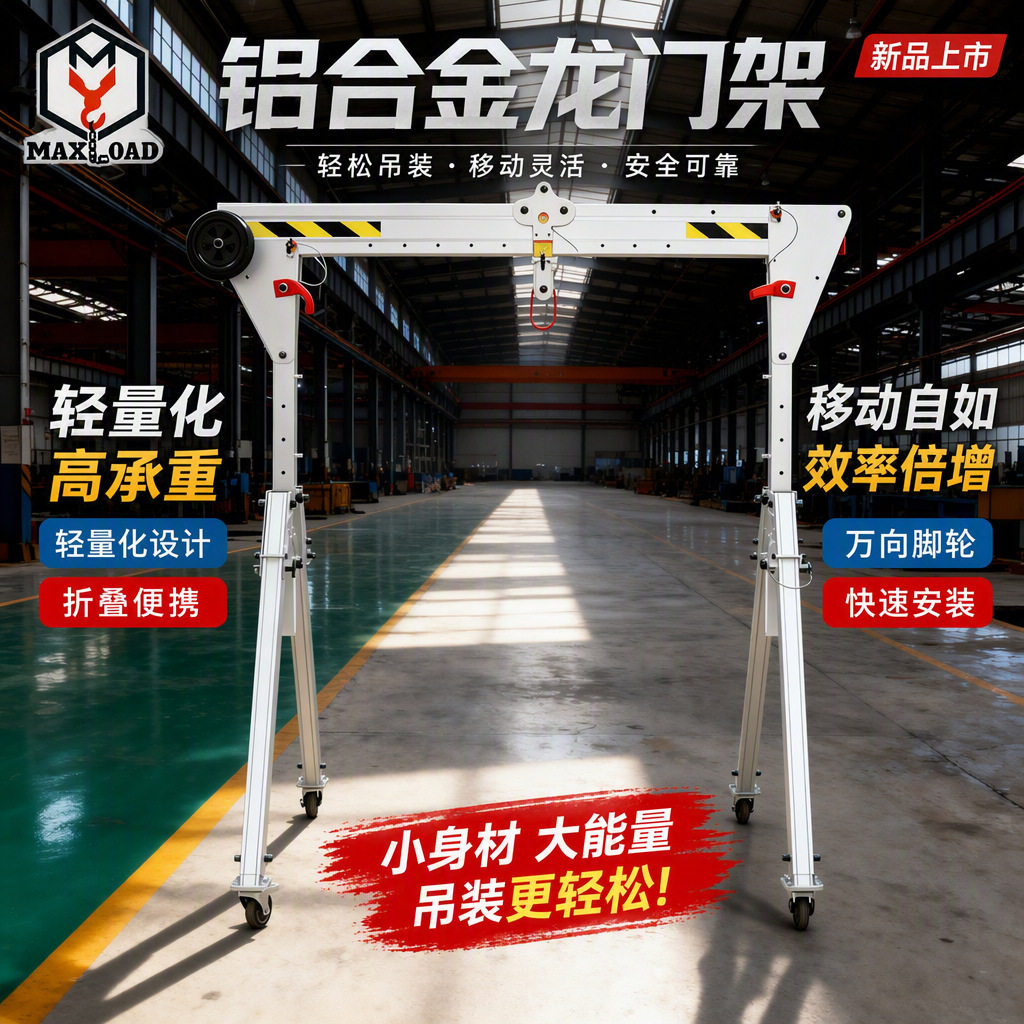 【铝合金龙门架】洁净移动龙门架便携式手推龙门架手动龙门吊