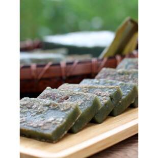 遂昌特产绿云艾草青糕铜锣糕传统手工糯米糕点红豆糕糍粑青团450g