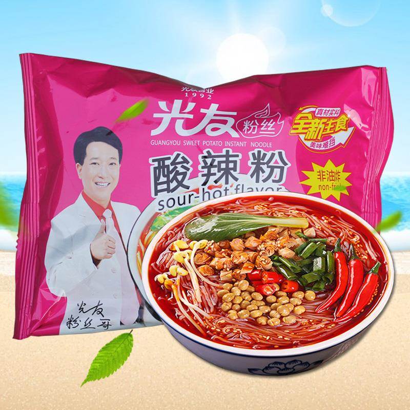 光友酸辣粉 四川特色非油炸方便粉丝 正宗重庆速食红薯粉105g包装