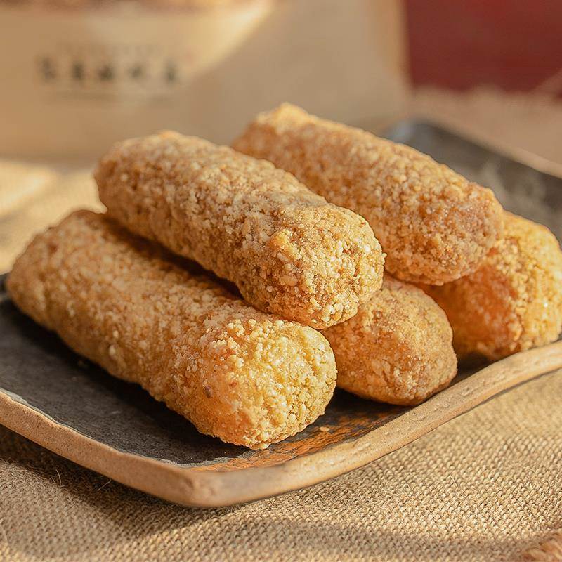 花生麻姥麻枣传统茶点老式甜点即食古早味闽南泉州特产永春蓼花糖