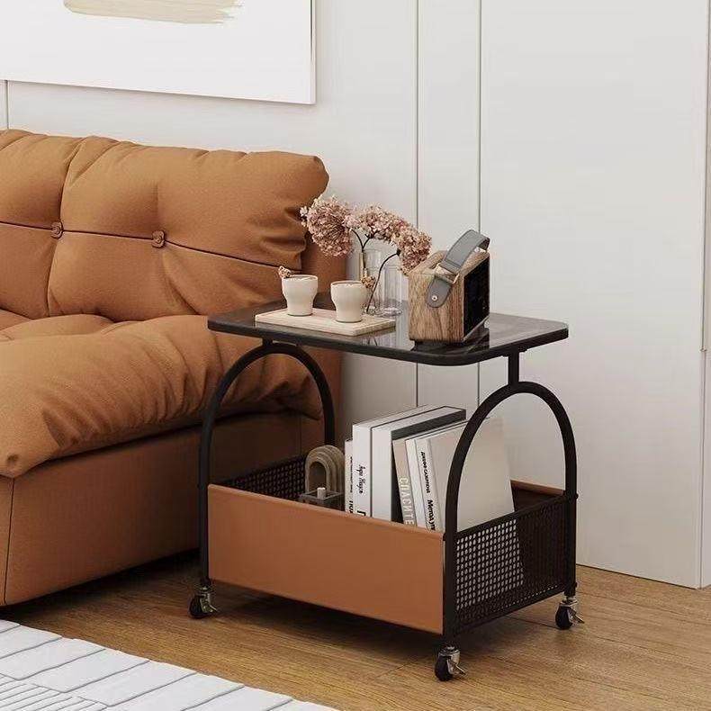 可移动小茶几客厅奶油风带轮家用角几玻璃沙发边几边柜简约小推车,鲜花速递/花卉仿真/绿植园艺,割草机/草坪机,淘宝优惠券,粉丝福利购,淘宝优惠卷