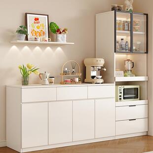 木质餐边靠墙一体客厅茶水高低组合子家用储物厨房置物客厅收纳柜