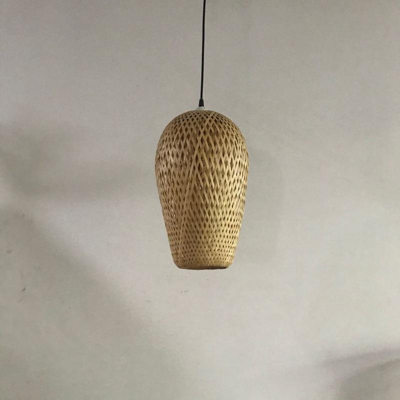 创意东南亚餐厅火锅店灯具个性茶楼竹灯田园风格竹丝竹篾装饰吊灯