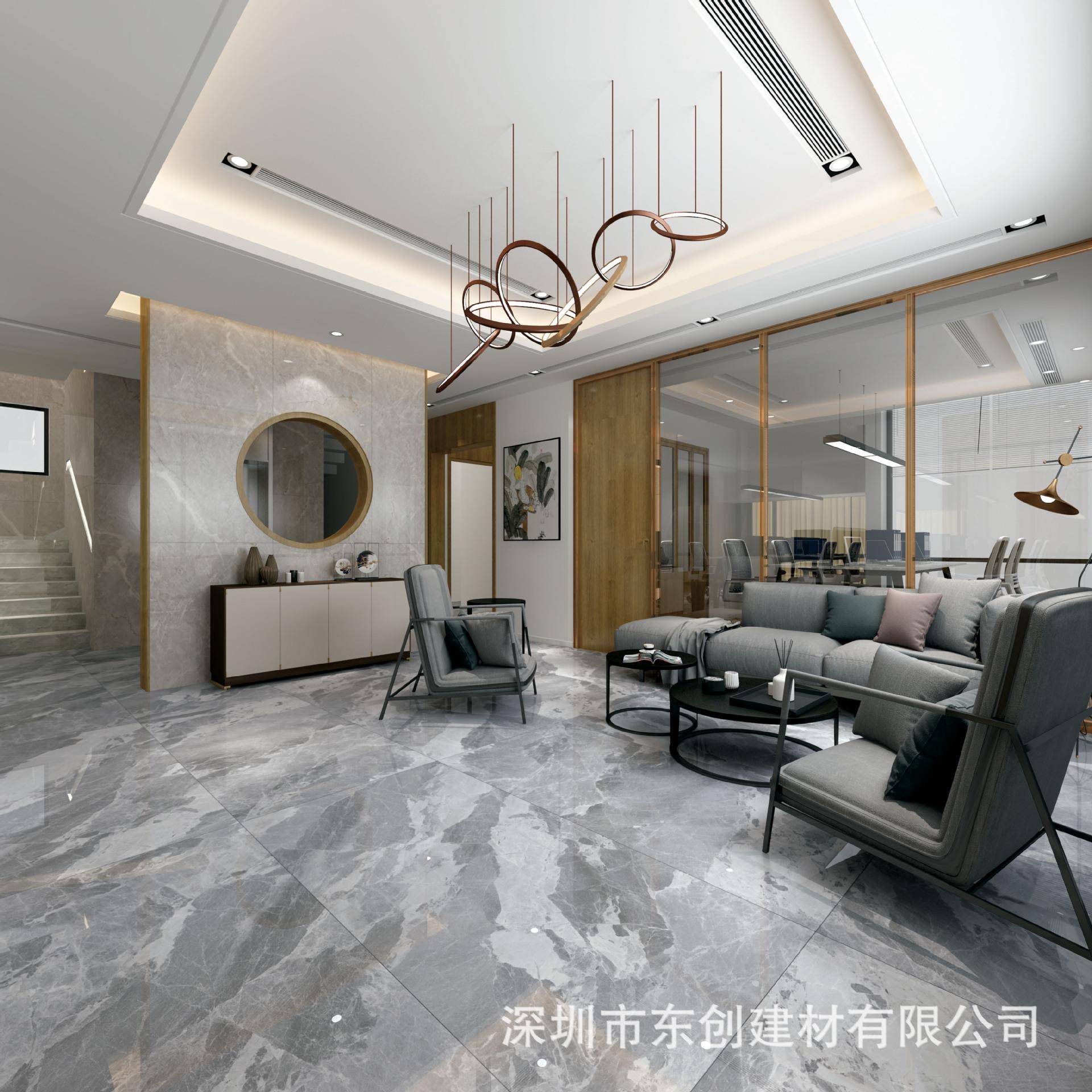 750*1500 银貂灰 新款耐磨室内地砖卫生间墙地砖 品种多样 现代砖