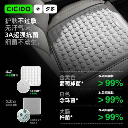 CICIDO夕多2025新款冰丝冷凝胶座垫汽车夏凉坐垫座椅通风透气座套