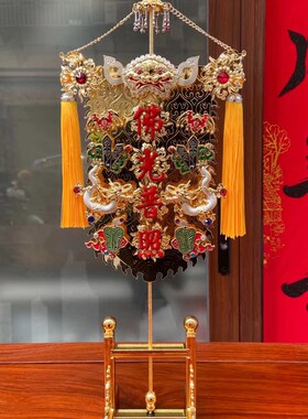 道用品帅旗道法自然万法宗坛有求必应恭迎圣驾帅旗可定制字体