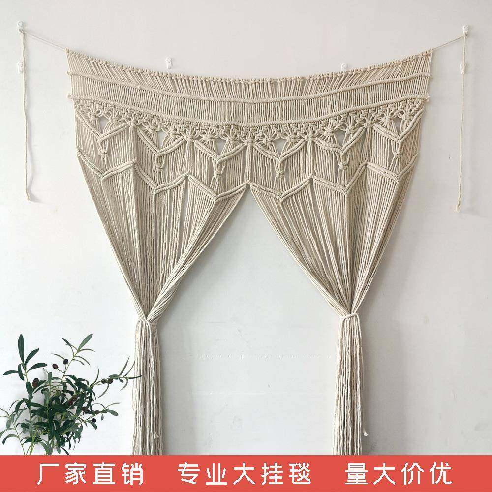 厂家直销手工编织挂毯流苏 波西米亚婚礼装饰背景大门帘家居壁饰