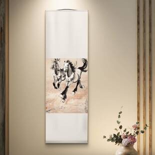 徐悲鸿马装饰画奔马图国画水墨画办公室画玄关画动物画壁画山水画