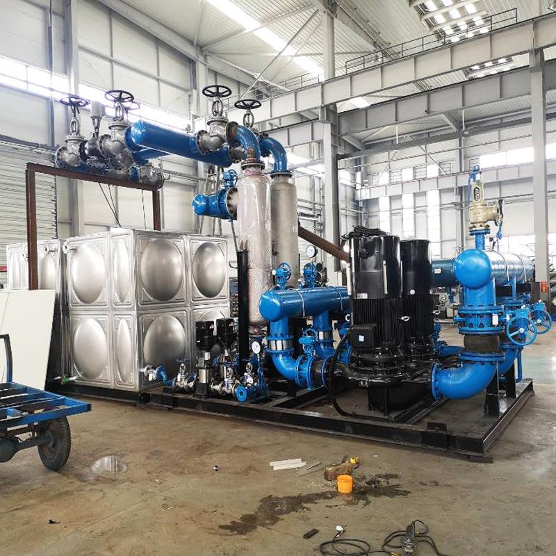 滕州换热站厂家供暖换热机组螺旋缠绕管壳式供暖换热机组换热站