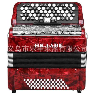 HK·LADE键钮式专业巴扬62键60贝斯专业巴杨手风琴儿童成人练习