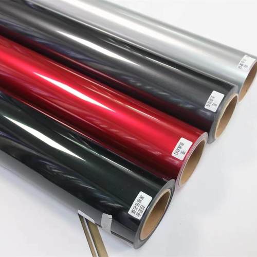 汽车改色膜亮光金属系列冰莓粉个性烈焰橙黑玫瑰全车身漆面保护膜