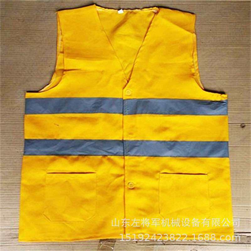铁路马甲 夜间发光防护工作服纯棉工作背心 防护反光条马夹