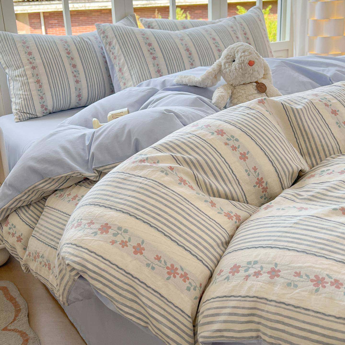 2025新款全棉色织提花床上四件套夏季纯棉床品床单被套床笠三件套,鲜花速递/花卉仿真/绿植园艺,割草机/草坪机,淘宝优惠券,粉丝福利购,淘宝优惠卷