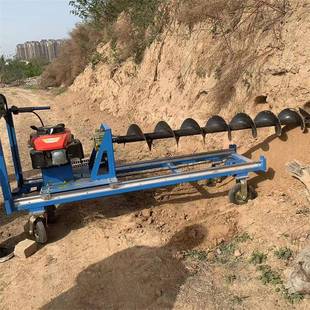 横向过路穿管钻孔机平行式 免开挖路下打洞边坡支护打孔轨道穿越钻