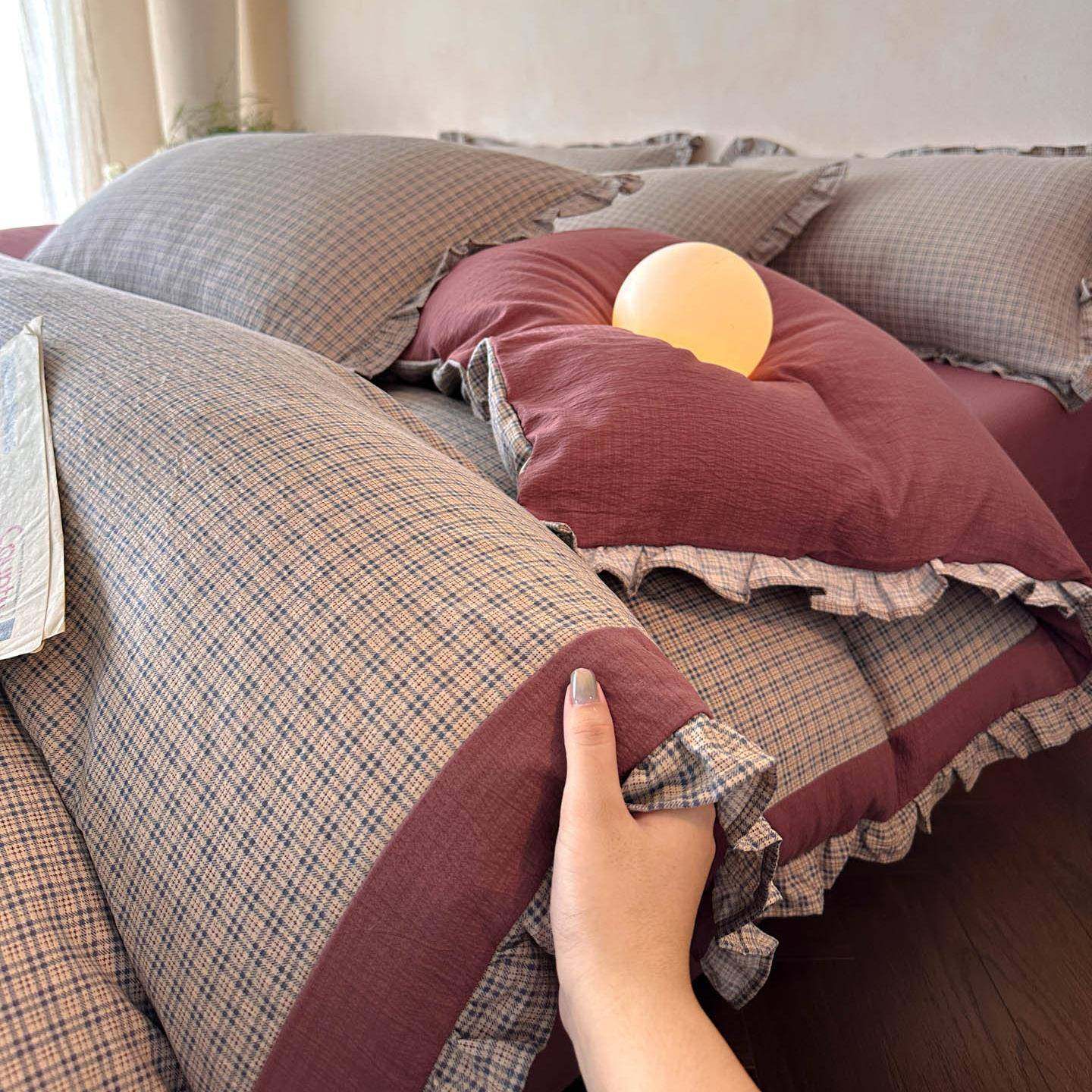 亚麻双层纱纯棉四件套床上用品100全棉被套罩床单三件套四季通用4,五金/工具,五金工具箱/五金收纳箱,淘宝优惠券,粉丝福利购,淘宝优惠卷