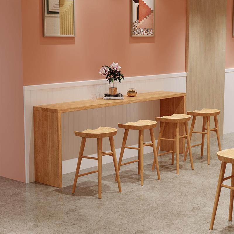 简约时尚实木吧台餐桌椅 家用靠墙高脚实木长桌奶茶店咖啡厅吧桌,五金/工具,五金工具箱/五金收纳箱,淘宝优惠券,粉丝福利购,淘宝优惠卷