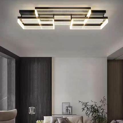 led三色无极光护眼冰裂纹轻奢灯客厅卧室走廊书房吸顶灯现代简约