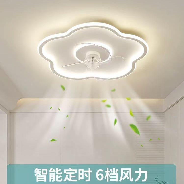 卧室风扇灯一体现代简约2025新款房间吸顶灯带吊扇灯儿童房餐厅灯