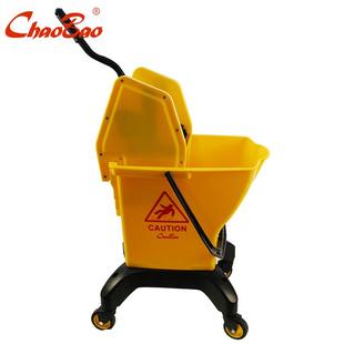 超宝B 榨水车洗拖把桶挤压脱水桶地拖柞干卫生车 044B下压式